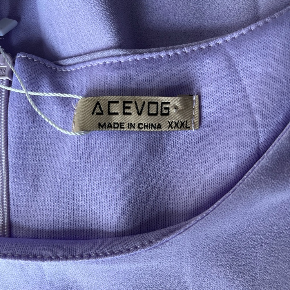 Acevog Relaxed Purple Blouse with Flowing Sleeves - Picture 10 of 12